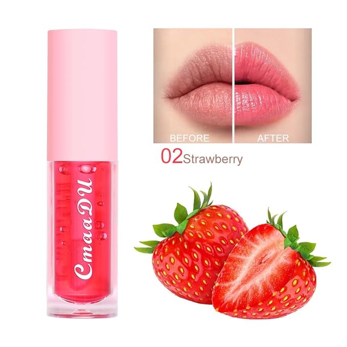 6Pcs Hydrating Lip Oil Set,Fruity Color Changing Lip Glaze Plumping Lip Glow Oil Transparent Moisturizing Tinted Lip Balm Long Lasting Nourishing Repairing for Dry Lip (A)-Velvo Beauty