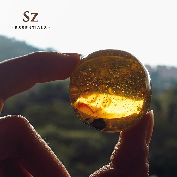 Amber 100% Pure, Essential Undiluted Oil - Extracted from Amber Resin - Rich & Floral Scent, with Smoky Overtones - Therapeutic Grade & Vegan - 0.17oz (5ml)-Velvo Beauty
