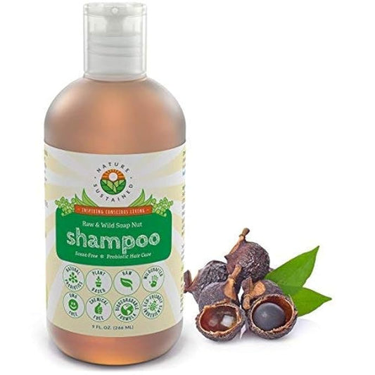 Natural Shampoo - Organic, Raw & Wildcrafted with Probiotics, Hypoallergenic Natural & Sulfate Free Shampoo for Sensitive Scalp, Dry Hair, Dandruff, Eczema & Psoriasis, 9oz, Original-Velvo Beauty