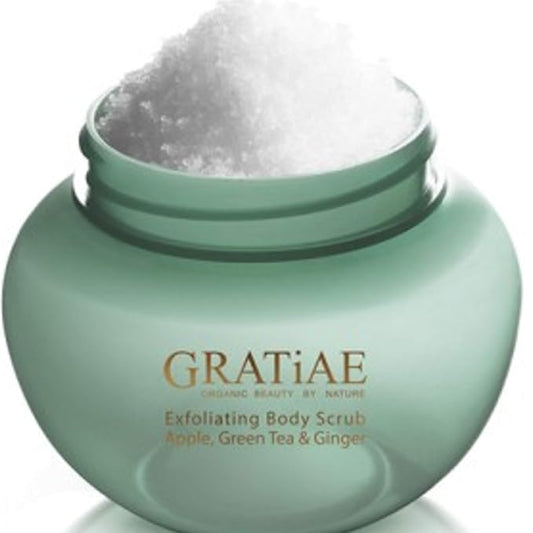 Gratiae Organic Exfoliating Salt Scrub Apple, Green Tea and Ginger 10.5 Fl oz-Velvo Beauty