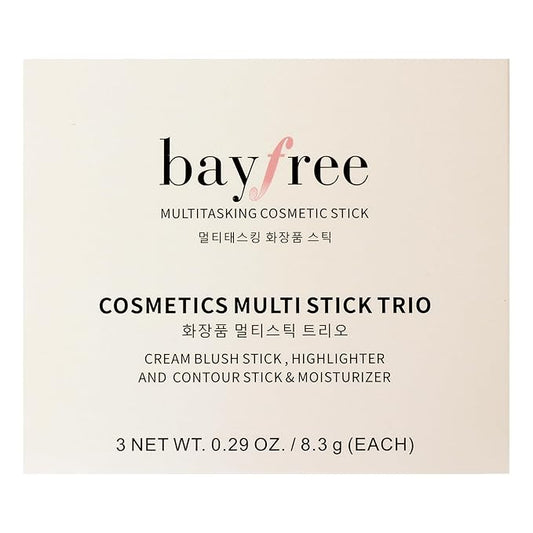 KIMUSE Multi Stick Trio Face Makeup, Cream Blush Stick for Cheeks & Lips, Moisturizer & Highlighter Makeup Sticks for All Skin-Velvo Beauty