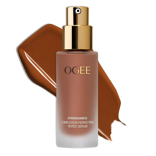 Ogee Complexion Perfecting Liquid Foundation - Lightweight Tinted Moisturizer For Face (Sequoia 13.0C - Deep Auburn, Copper Undertone) - with Vitamin C & Jojoba Oil - Certified Organic & Made in USA-Velvo Beauty
