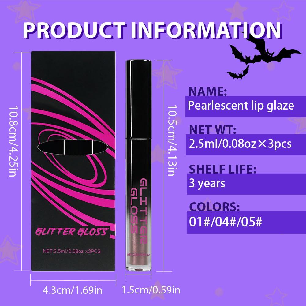 Taupe Purple Dark Purple Metallic Lipstick for Women,Glitter Sparkling Liquid Lipstick,Long Lasting Waterproof Lightweight Non-Drying Bold Dark Lip Gloss for Gothic Stage Makeup,Vegan-Velvo Beauty