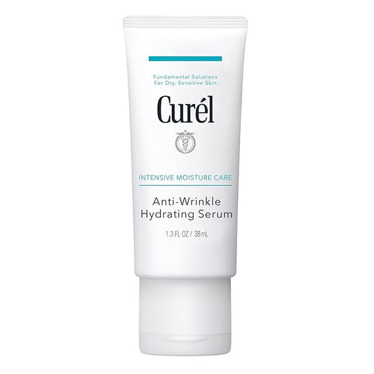 Curel Japanese Skin Care, Anti-Wrinkle Hydrating Serum, Lightweight Serum, Fragrance Free & Colorant Free, For Sensitive Skin, 1.3 Oz-Velvo Beauty