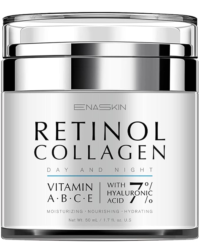 EnaSkin Retinol Cream for Wrinkles: Face Neck Collagen Cream for Tightening Skin - Anti Aging Facial Moisturizer Day and Night for Women and Men 1.7 Fl OZ-Velvo Beauty