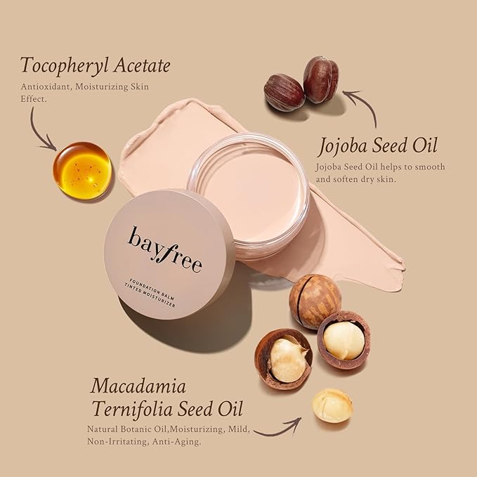 Foundation Balm, Matte Full Coverage Cream Foundation, Mature Skin Foundation, Creamy, Waterproof, Lightweight Face Makeup, 0.99 oz (FAIR)-Velvo Beauty