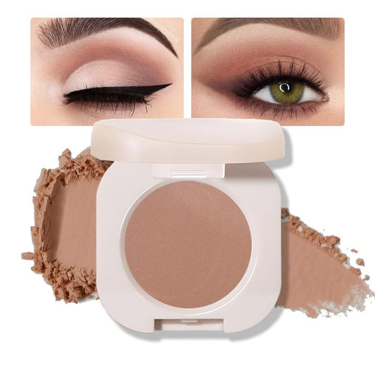 Matte Eyeshadow Monochrome, Dark Nude Eye Shadow Makeup, Neutral Matte Pressed Powder, Single Vegan Eyeshadow, Highly Pigmented Natural Eyeshadow Palette, Single Long Lasting Deep Nature Eye Make 05#-Velvo Beauty