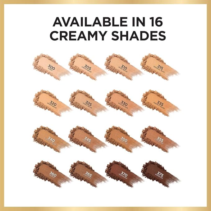 L'Oreal Paris Age Perfect Creamy Powder Foundation Compact, 315 Natural Buff, 0.31 Ounce-Velvo Beauty