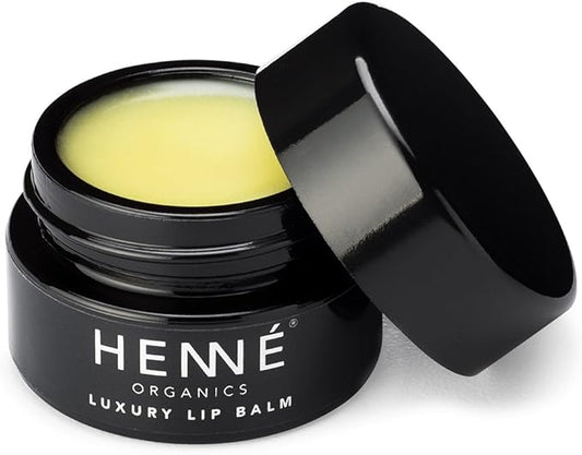 Henné Organics Luxury Lip Balm - Natural and Organic Moisturizer - 0.35 Ounce Jar-Velvo Beauty