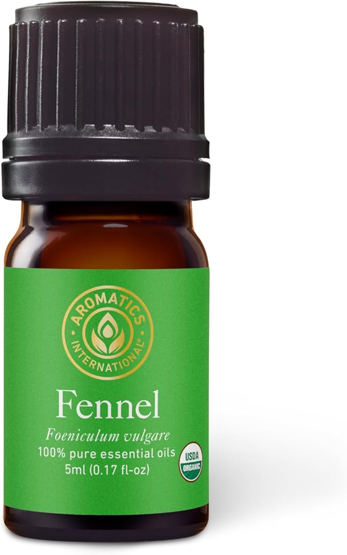 Aromatics International Premium Organic Fennel Sweet Essential Oil 5ml | 100% Pure Essential Oil for Diffusion & Aromatherapy-Velvo Beauty