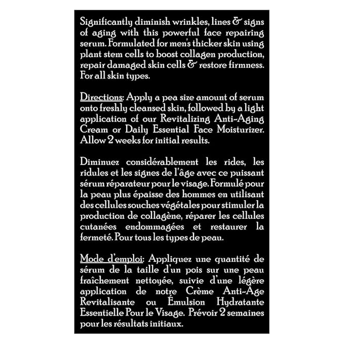 Brickell Men's Anti Aging Vitamin C Serum For Face, Repairing Night Facial Serum for Men, Natural and Organic Hyaluronic Acid Serum For Face to Diminish Wrinkles and Reduce Redness, 1 Ounce, Unscented-Velvo Beauty