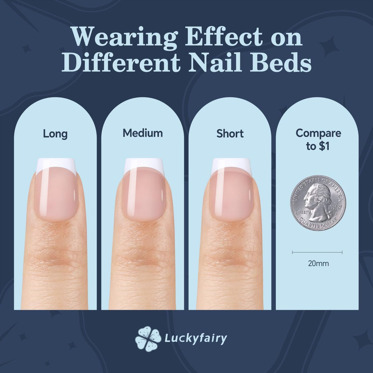 Luckyfariy Extra Short Coffin Nail Tips, 240Pcs Pre-shaped Half Matted Full Cover Ballerina Fake Nails Press on Extension, Soft Gel Clear Tips Home DIY Mani 12 Sizes-Velvo Beauty