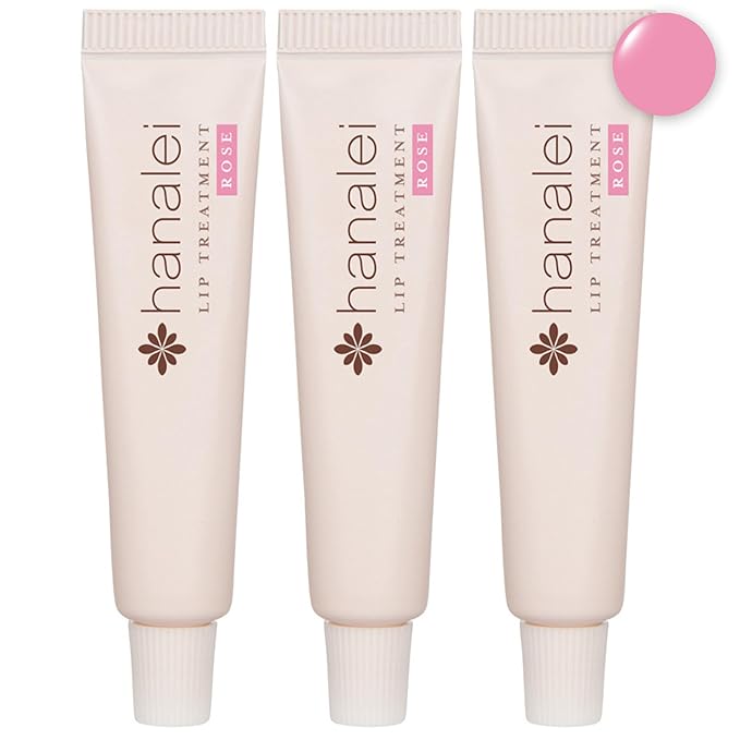 Hanalei Hydrating Lip Treatment Balm – Cruelty-Free, Paraben-Free Moisturizer for Severely Dry, Chapped Lips – Kukui Oil, Shea Butter & Grapeseed Oil –Rose Tint, Travel-Size 3-Pack (5g X 3)-Velvo Beauty