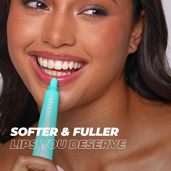 Vitamasques Lip Butter Balm - Sweet Mint, Korean Lip Balm - Peptide Lip Treatment - Lips Balm Hydrating - Light Tinted Lips balm - Made in Korea - 0.33 fl.oz-Velvo Beauty