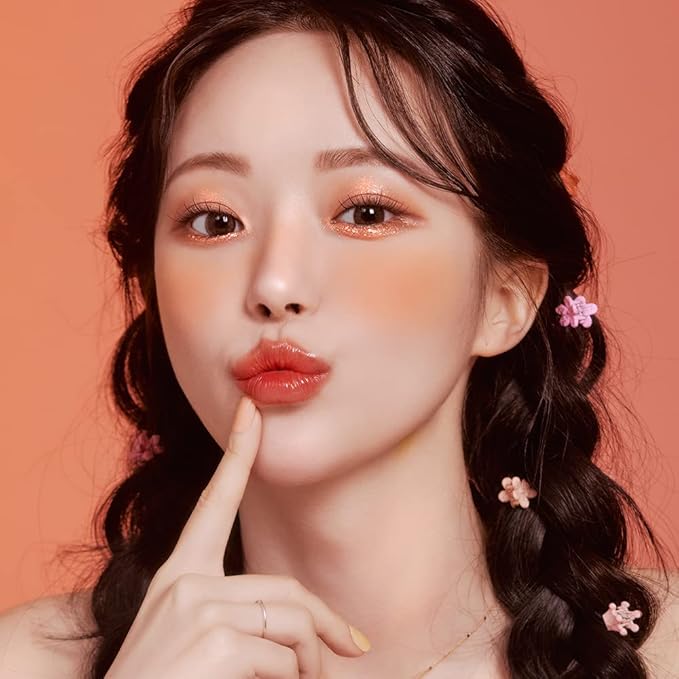 Sparkle Cute Changes Color Lip Balm｜ Colored Lip Cream Lip Gloss, Glitter Lip Care Lip Pack Birthday Gift Glitter Gift Sequin Shiny Spangle Lipbalm (#05 Rose Red)-Velvo Beauty