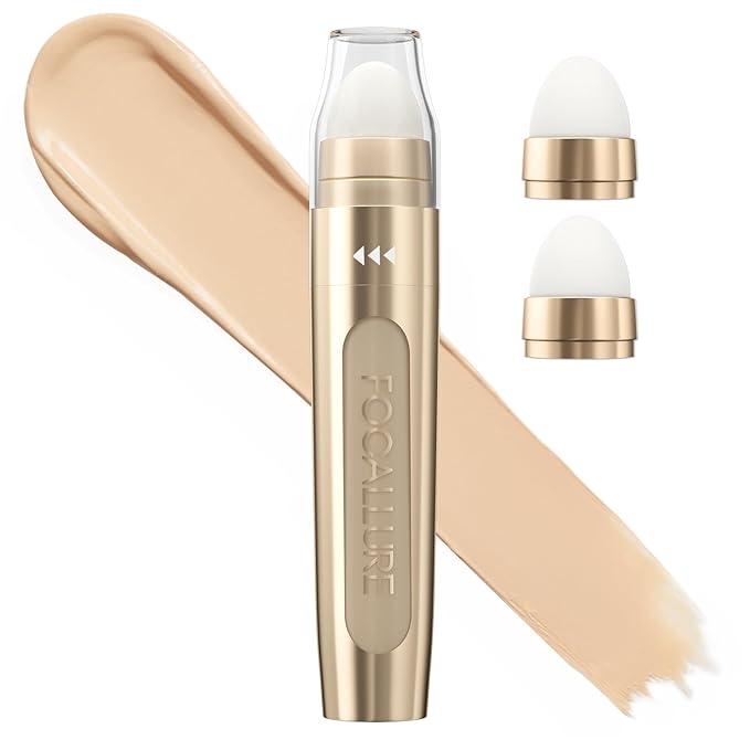 FOCALLURE FIX CORRECTOR Concealer Stick, Full Coverage Concealer Makeup, Color Corrector for Dark Circles, Including Replaceable Applicator, YL02 CUSTARD-Velvo Beauty