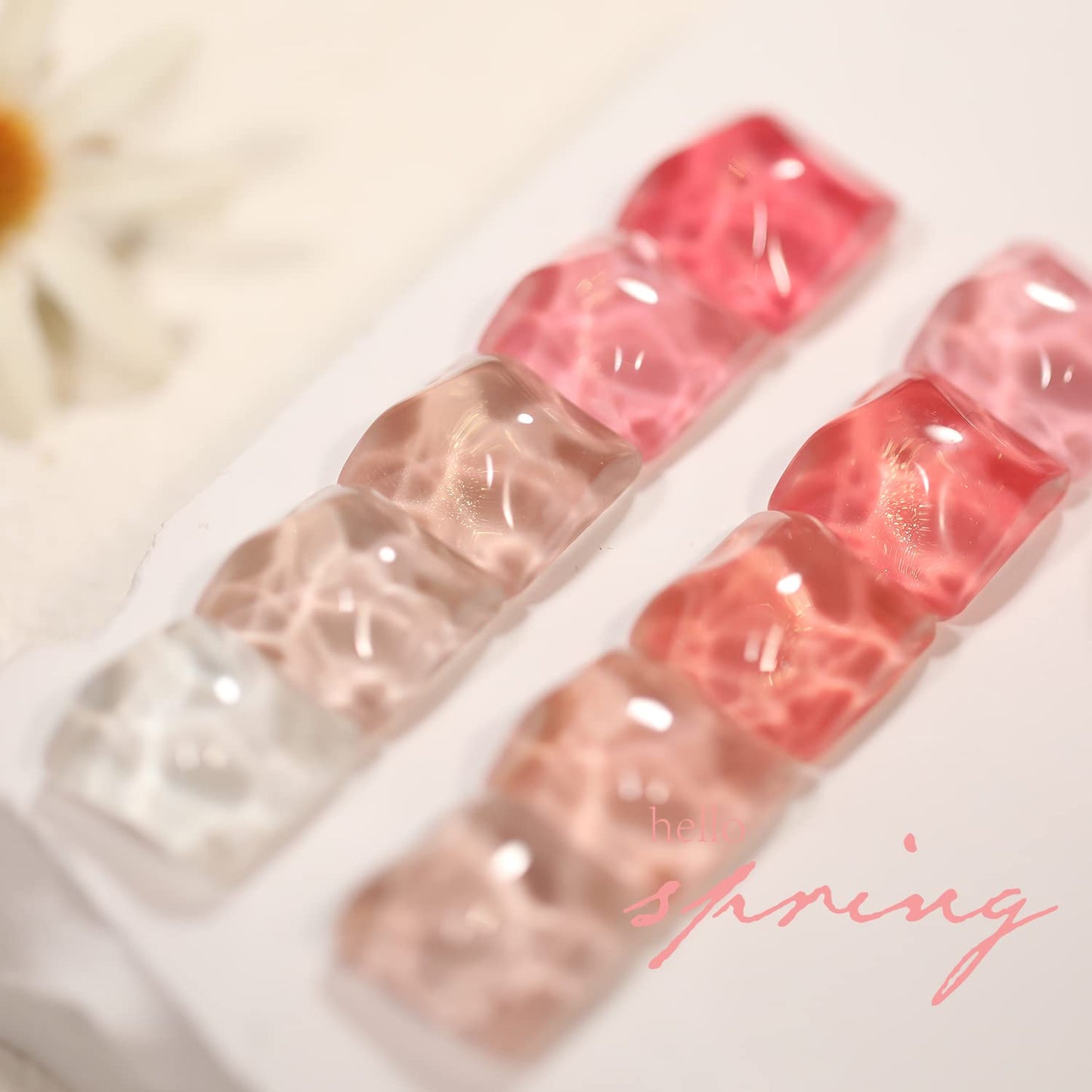 Jelly Shimmer Gel Nail Polish Set, 10 Colors Translucent Natural Milky White Pink Nail Polish Gel, UV/LED Soak Off Gel Nail Kit DIY Nail Art Salon Manicure Gifts for Women Girls.-Velvo Beauty