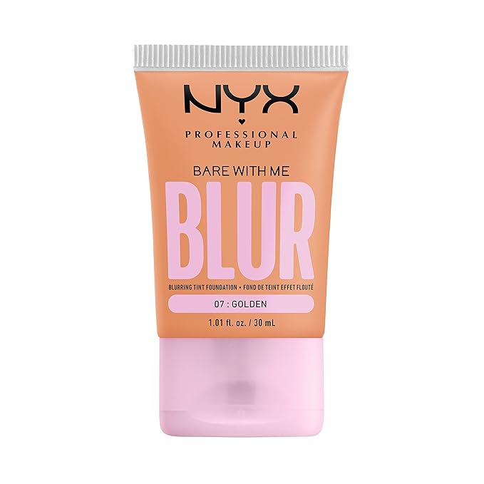 NYX PROFESSIONAL MAKEUP Bare With Me Blur Skin Tint Foundation Make Up with Matcha, Glycerin & Niacinamide - Golden-Velvo Beauty