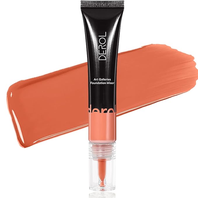 Orange Foundation Mixing Pigment for Adjusting Shade and Color Corrector, Blends Easily With Foundation, Orange Color Corrector for Adjusting Foundation from Cold to Warm (04# Orange)-Velvo Beauty