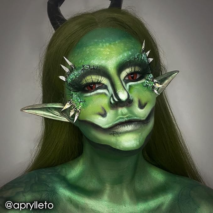 Mehron Makeup Paradise Makeup AQ Refill (.25 oz) (Metallic Green)-Velvo Beauty