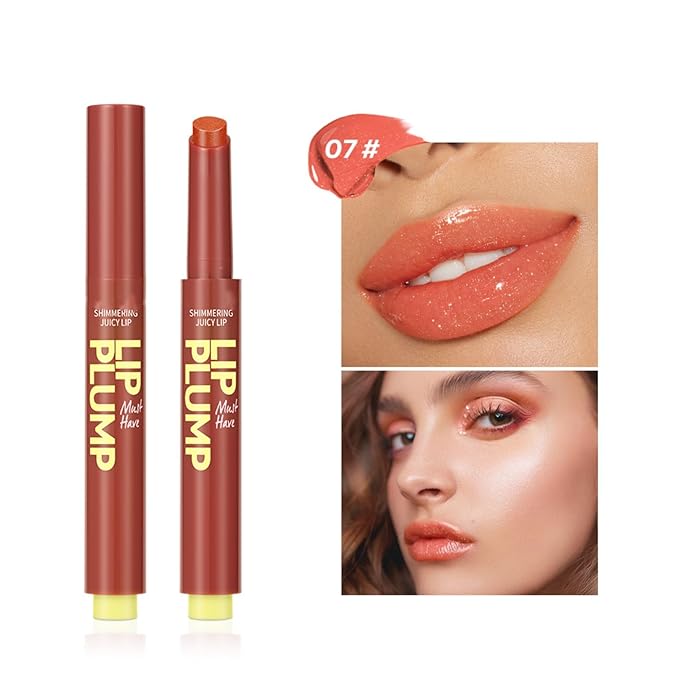 MAEPEOR Hydrating Lip Plumper 12 Colors Moisturizing Shiny Juicy Lip Balm Long Lasting Nourishing Lip Pluming Balm（Color 07)-Velvo Beauty