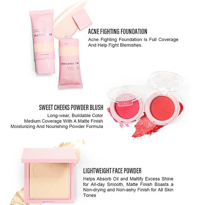 All In One Makeup Kit,Makeup Gift Set for Women Beginners,20 Colors Eyeshadow Palette, Lipstick, Eyebrow Pencil, Eyeliner & Mascara, Concealer Foundation Makeup Kit for Girls.-Velvo Beauty