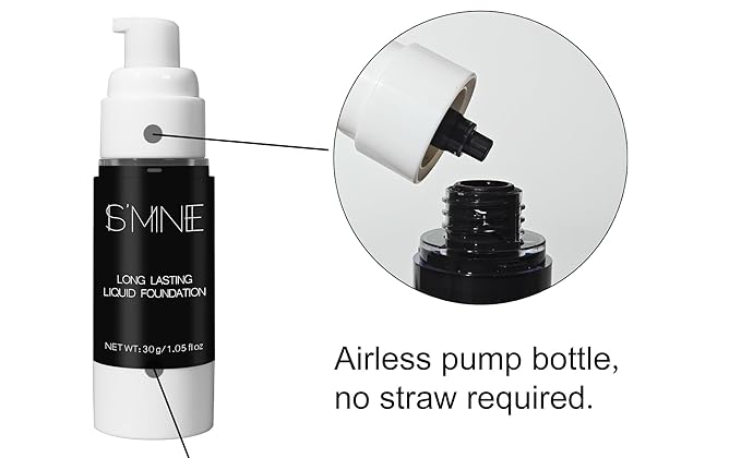 IS'MINE Black Liquid Foundation Makeup, Matte Flawless Finish Foundation, Vegan & Cruelty-Free (1.05 Fl Oz, 042)-Velvo Beauty