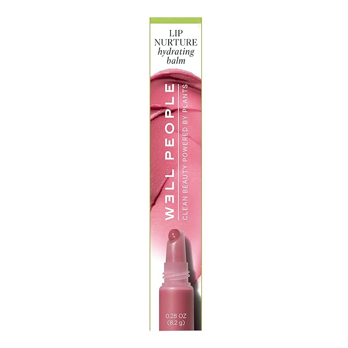Well People Lip Nurture Hydrating Balm, Lip Balm For Hydration & Vibrant Sheer Color, Soothes & Softens Lips, Vegan & Cruelty-free, Delicate Pink-Velvo Beauty