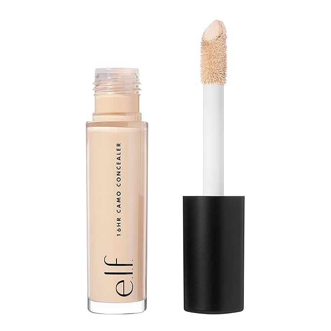 e.l.f. 16HR Camo Concealer, Full Coverage & Highly Pigmented, Matte Finish, Medium Neutral, 0.203 Fl Oz (6mL)-Velvo Beauty
