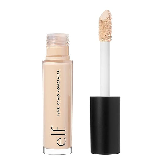 e.l.f. 16HR Camo Concealer, Full Coverage & Highly Pigmented, Matte Finish, Medium Neutral, 0.203 Fl Oz (6mL)-Velvo Beauty