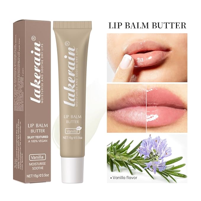 Lip Butter Balm for Dry Cracked Lips,Moisturizing and Hydrating Lip Butter Balm Set,Day and Night Hydrating Lip Mask,Nourishing Lip Care 100% Vegan… (135# Vanilla+Brown Sugar+Cherry)-Velvo Beauty