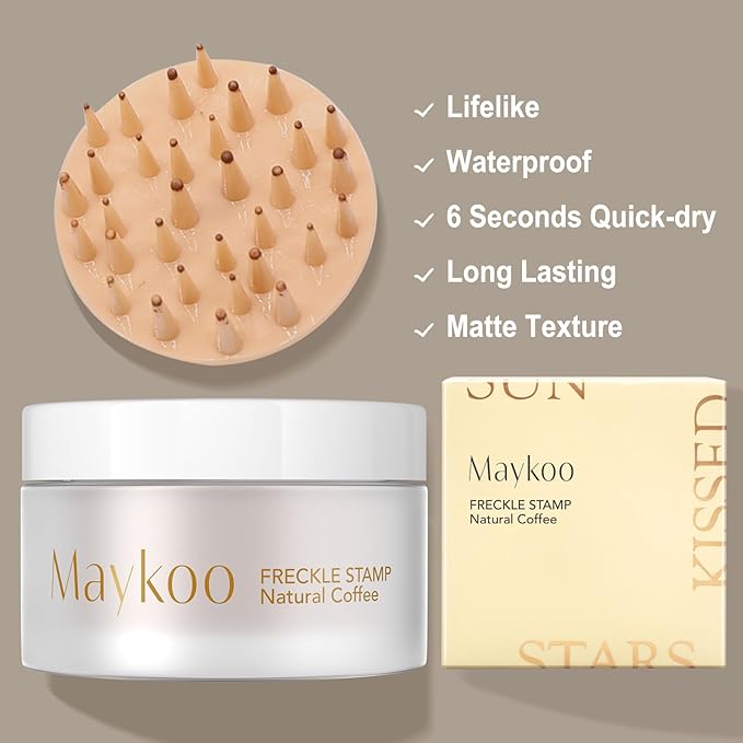 Freckle Pen Natural Like, Freckle Stamp Freckles Makeup, Fake Freckles Stamp Air Cushion, Magic Freckle, Natural Coffee, 15 g-Velvo Beauty