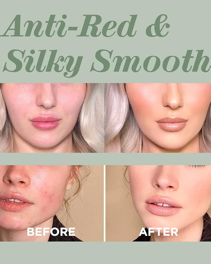 TOUCH IN SOL Redness Correcting Base Primer 1.01 fl.oz. - Pore Minimizing Green Toned Makeup Base - Tone Neutralizing before Foundation - Minimize Rosacea, Redness - No Pore Blem Primer Base-Velvo Beauty