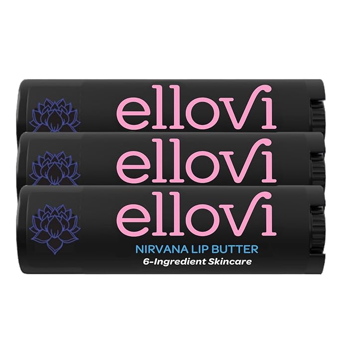 Natural Lip Butter Lip Balm - Nirvana - Pure Enough to Eat - Made With Just 6 Vegan Ingredients - 100% Natural & Organic Moisturizing Lip Care for All Day Hydration (3-Pack)-Velvo Beauty