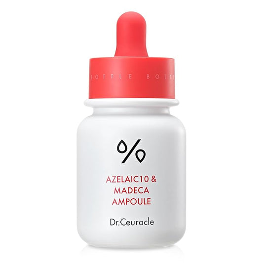 Dr.Ceuracle Azelaic Acid 10 & Madecassoside Ampoule - Redness Relief and Soothing Serum for Sensitive Skin and Blemish-Prone Spot Care, Korean Skincare-Velvo Beauty