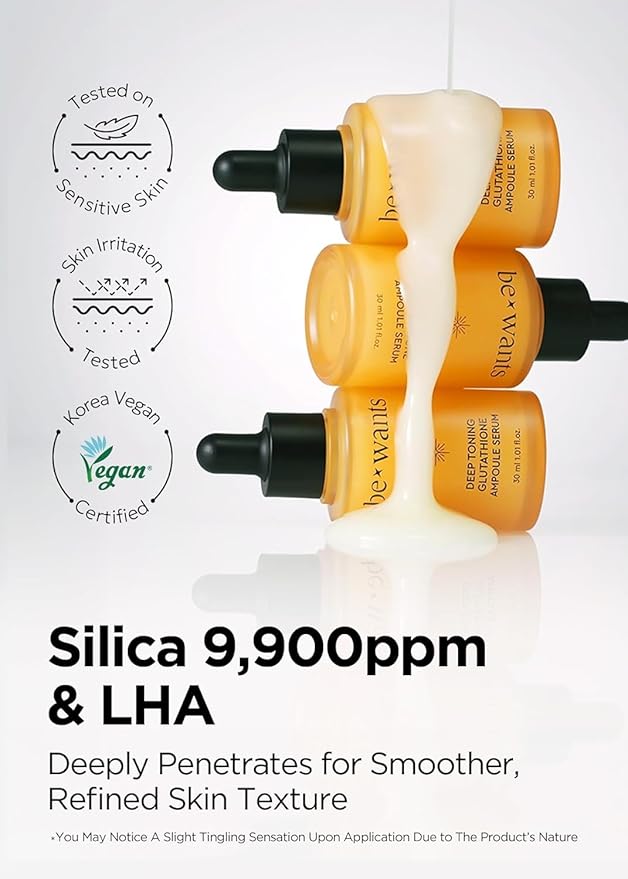 [K-Beauty] Bewants Deep Toning Glutathione Ampoule Serum | Korean Skincare with Vitamin C & Calendula Extract, 1.01 fl.oz & Bewants Deep Toning Glutathione Spot Patch-Velvo Beauty
