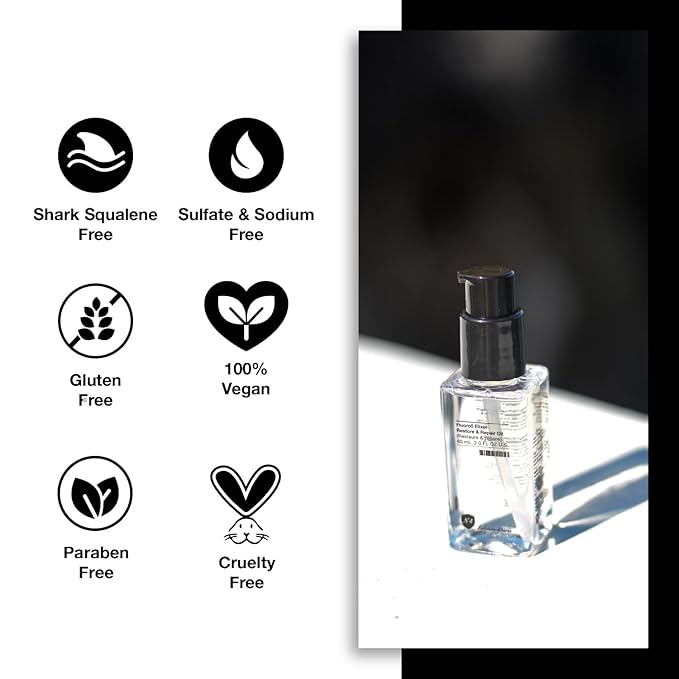 Number 4 Hair Oil, Fluoro5 Elixir Restore & Repair, Anti Frizz Serum for Damaged Hair, 2.0 oz – N4 Hair Care-Velvo Beauty