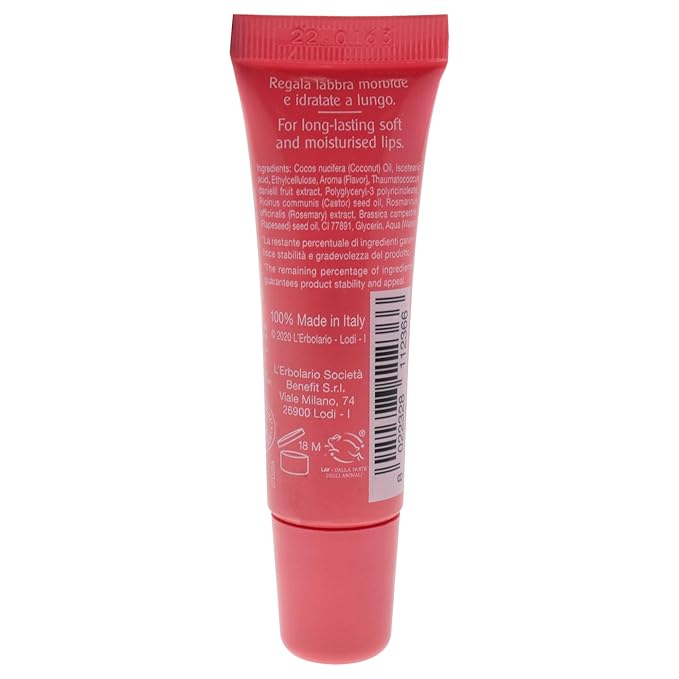 LErbolario Dreamy Lip Balm, Coconut, 0.3 oz - With Extracts of Virgin Coconut Oil - Moisturizing and Nourishing - For Dry Lips - Cruelty-Free-Velvo Beauty