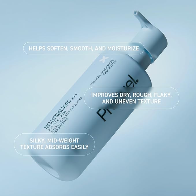 Skin Urea Advanced Relief Moisturizing Milk, 10% Urea Lotion for Face and Body, Unscented, Hydrating Cream for Extremely Dry Skin, Soothing for Sensitive Skin - 6.75 fluid ounce (Pack of 2)-Velvo Beauty