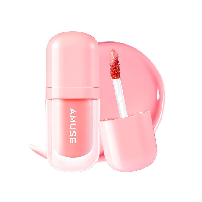 Amuse SEOUL BEBE TINT - 01 BOKSOONGA LOVE | 24-hour Long-lasting Lip Stain, Plumping, Hydrating, Moisturizing, No Peel Off, Lip Care, Treatment, Non Sticky, Korean Lip Tint for Dry Lips-Velvo Beauty