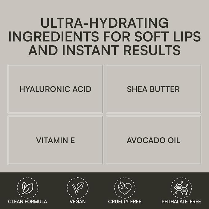 Vanilla Lip Balm - Soothing and Hydrating Lip Balm for Men and Women - Infused with Hyaluronic Acid, Shea Butter and Vitamin E - 30g-Velvo Beauty