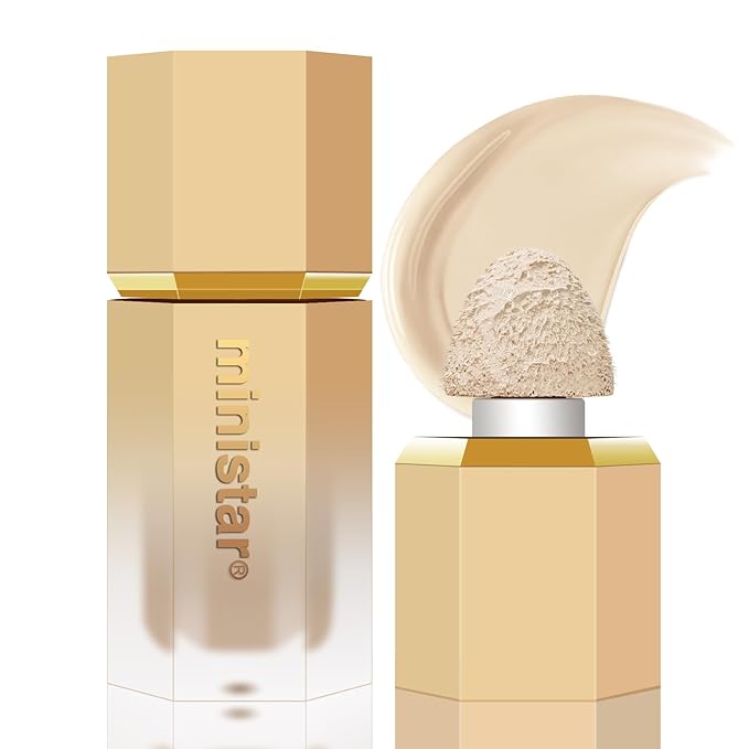 Liquid Concealer Makeup, Full Coverage Concealer, Cream Face Concealer with Cushion Applicator, Highly Pigmented, Natural-Looking, Hydrating, Waterproof Concealer (#04 Ivory)-Velvo Beauty