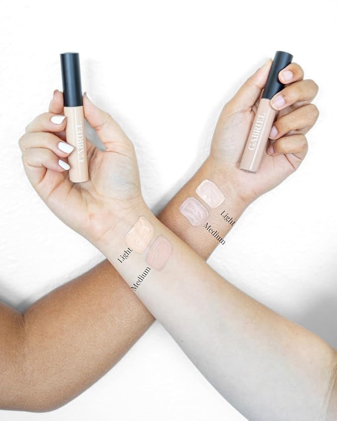 Gabriel Toolkit Concealer + Foundation | Organic, Clean Beauty Set + Cosmetic Travel Bag (Medium Beige SET, 1)-Velvo Beauty