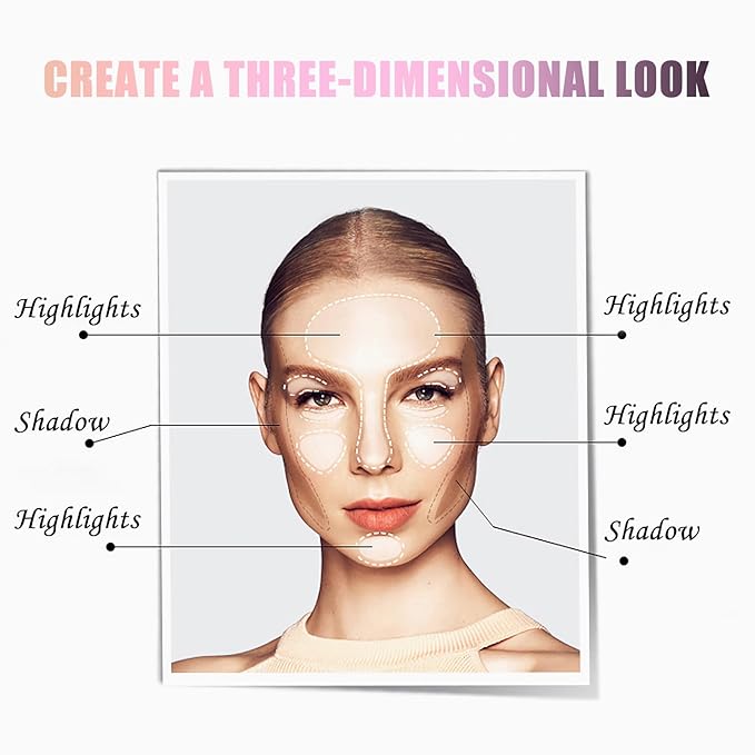 Contour Palette with Brush, Cream Contour Powder Palette Bronzer Powder Matte Bronzer Palette Cool Toned Contour Kit with Mirror for Face Sculpting Contour Makeup (#C03 Taupe)-Velvo Beauty