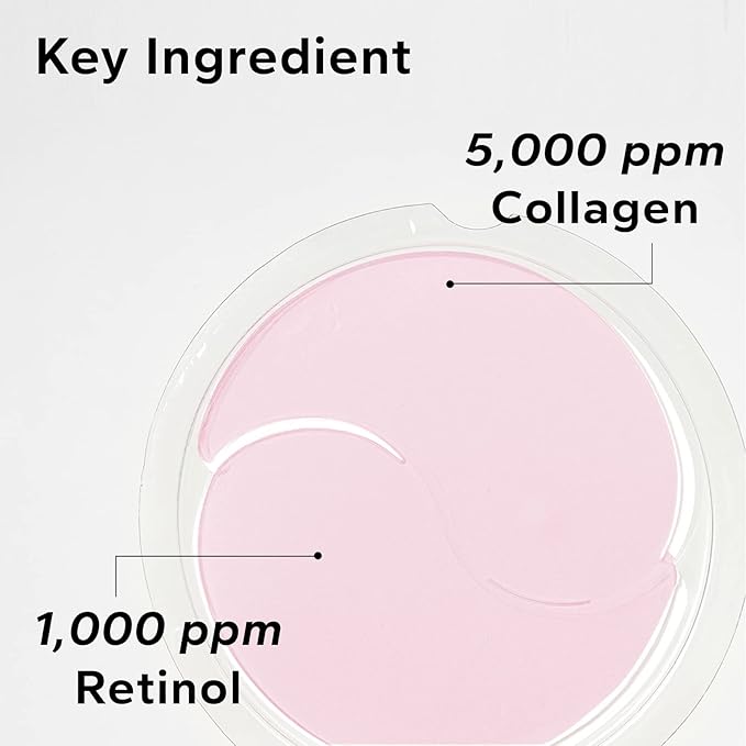 Retinol & Collagen Under Eye Patches - Under Eye Patch for Puffy Eyes & Bags, Dark Circles and Puffiness, Cooling Patches for Skincare, Under Eye Patchess for Beauty & Personal Care-Velvo Beauty