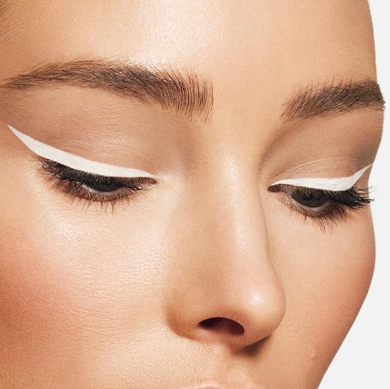 MAKE Beauty Liquid Line Waterproof Liquid Eyeliner Pen. Smudge-Proof Felt Tip for Precise Application of Lines, Wings, and Graphics. Long Lasting Eye Liner - Shade, Optical. White Eyeliner-Velvo Beauty