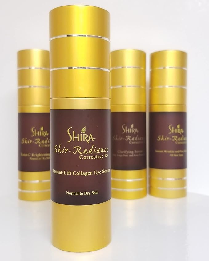 Shira Shir Radiance Corrective RX Instant-Lift Collagen Light-Weight Eye Serum Reduces Dark Circles Dullness Fine Lines and Wrinkles (30ml)-Velvo Beauty