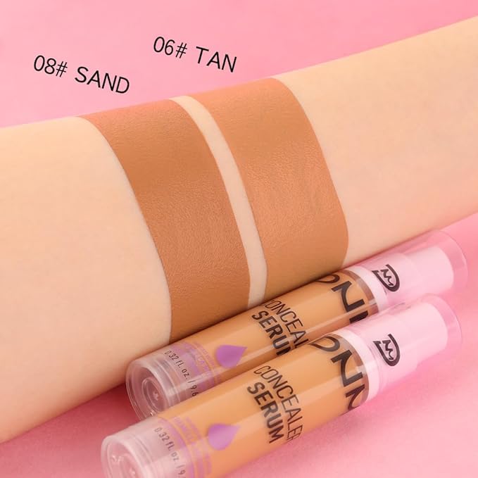 1 Pack Matte Oil Free Concealer Foundation Cream,Professional Make-up Base Facial Matte Full Coverage Liquid Tattoo Concealer Hide Foundation Primer Makeup.Long-Lasting-1 Fl.Oz (06 TAN)-Velvo Beauty