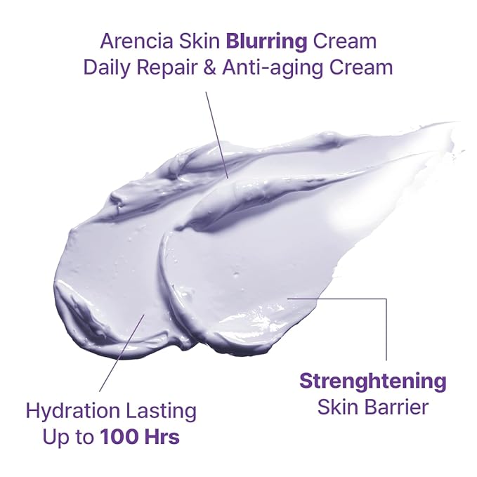 Hyssop Blurring Cream, Intense Collagen Face Moisturizer & Night Repair Cream for Anti-Aging, Nourishing Skin Barrier, Premium Korean Skincare, 1oz-Velvo Beauty