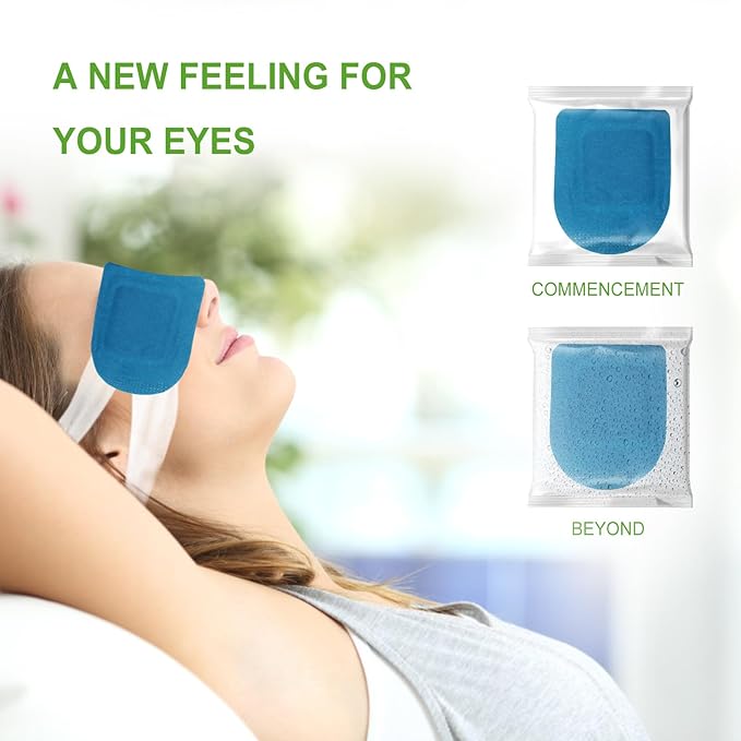 5PCS Steam Eye Mask, Relieve Eye Fatigue, Can be Used for Eye Relaxation, Jet Lag or Insomnia, Disposable Heated Steam Eye Mask, Rich in Nutrients Heated to Promote Absorption (Fragrance-Free)-Velvo Beauty
